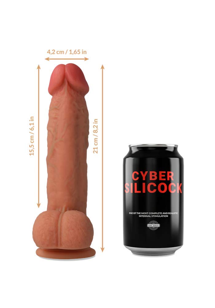CYBER SILICOCK SAUL REALISTICO SILICONA LIQUIDA 20.5CM 300 g