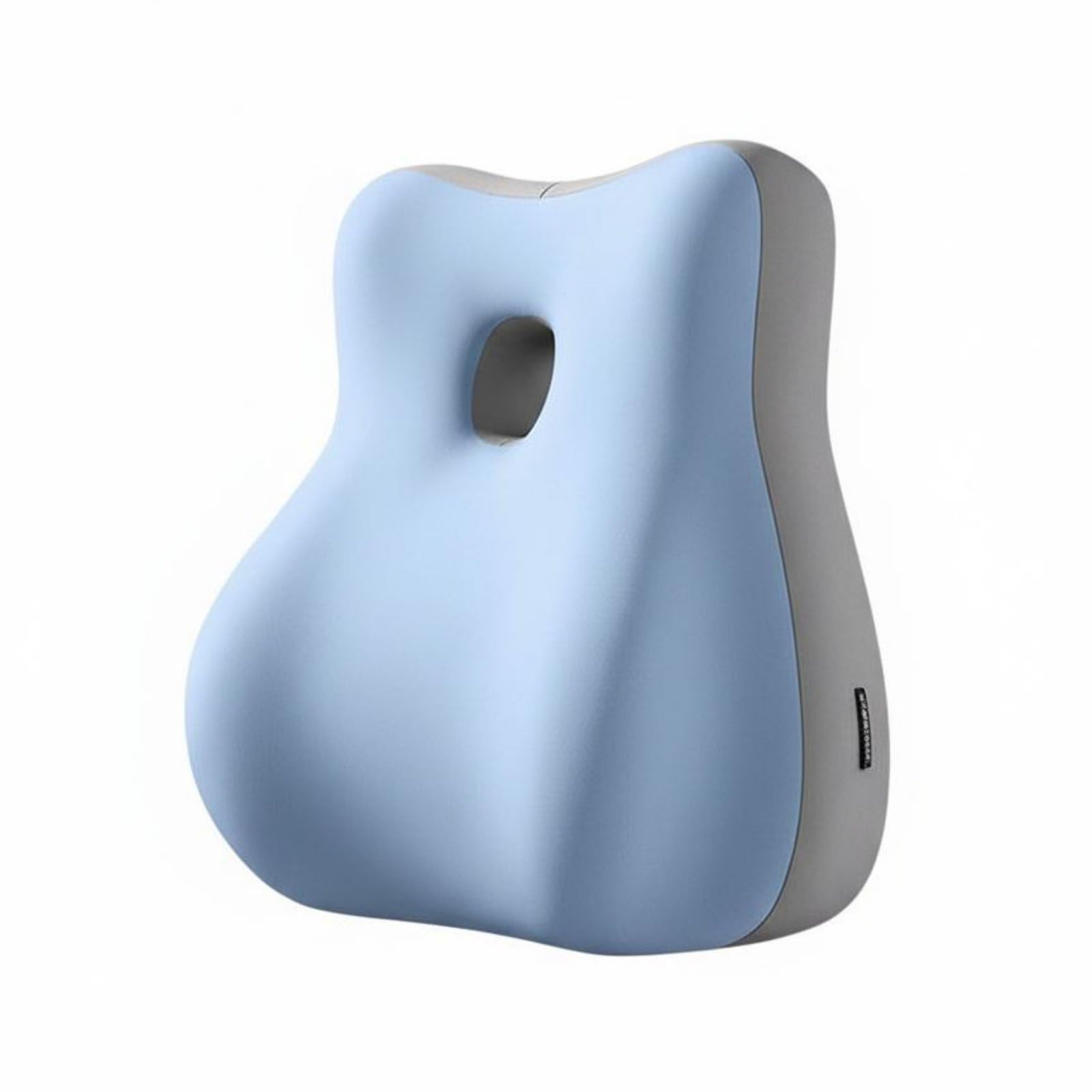 harayaa Almohada de Pareja Cojín Ergonómico de Respaldo Estabilizadora Espuma Funda Desmontable Atenúa Fatiga Lumbosacra Adecuada para Lectura en Cama, Azul+Gris