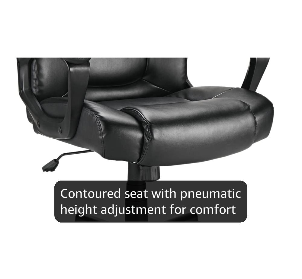 Amazon.com: Realspace® Hurston Bonded Leather High-Back Executive