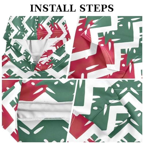 Kids Hoodies Sweaters Christmas Xmas Trees Hooded Sweatshirts with Big Pockets for Boys Girls B04003143