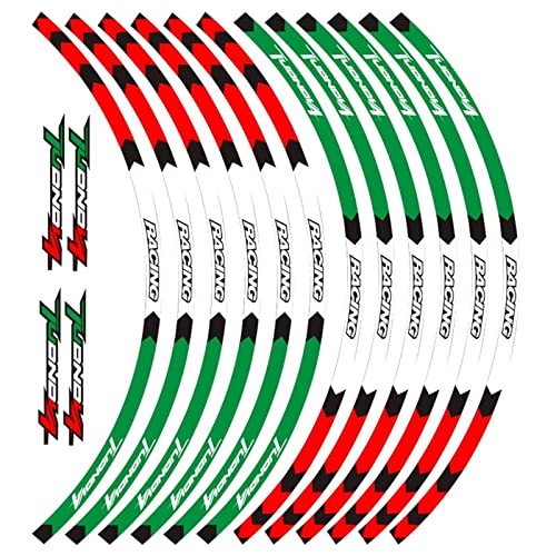 12 Stück Motorrad-Radaufkleber Für Aprilia Tuono V4 1100 RR Factory Streifen Reflektierende Felge