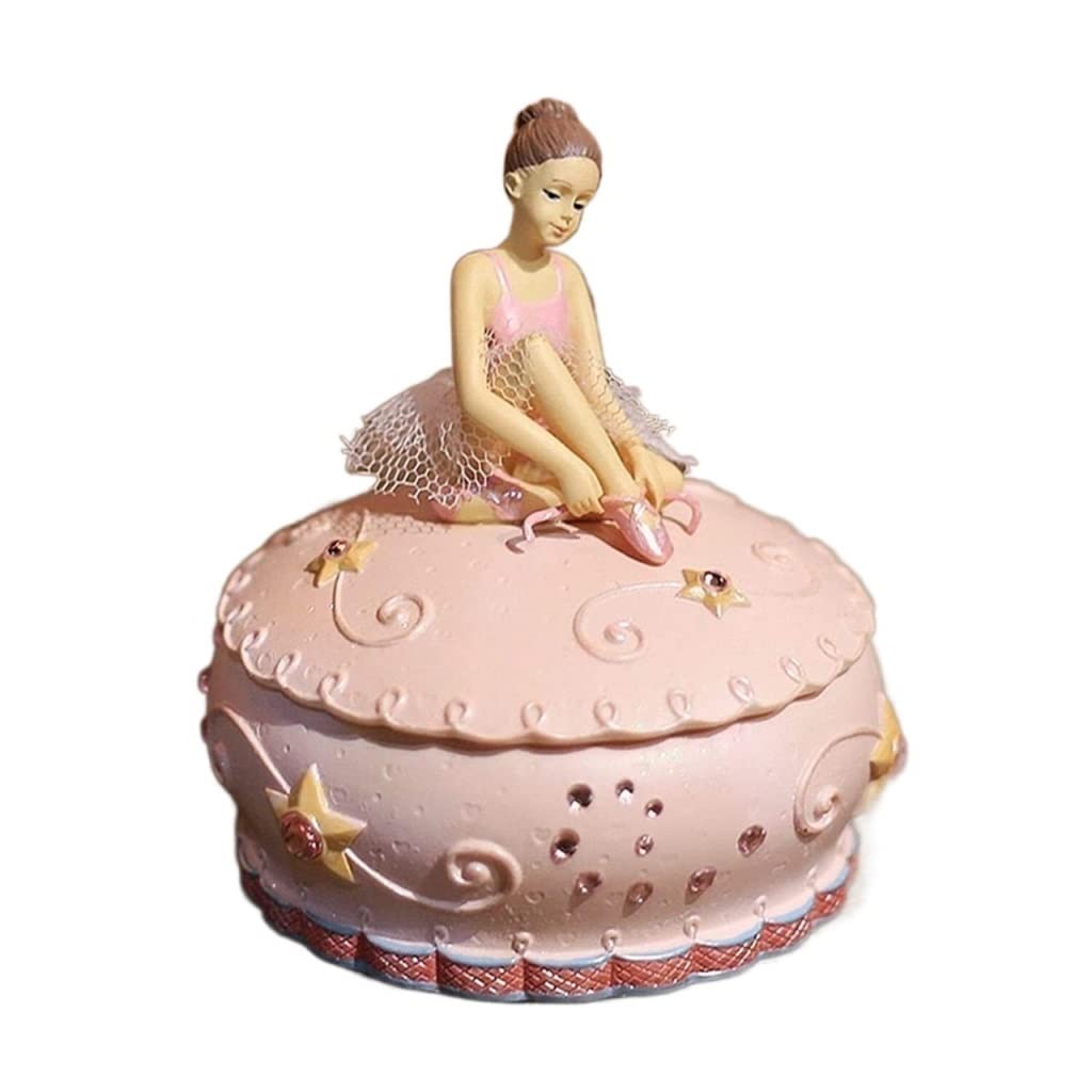 Caja Musical Personalizada Joyero Musical para niña con cajones Joyero Musical de Bailarina Diseño Rosa Regalos de cumpleaños. Cajita de Musica
