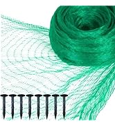 Garden Netting,Anti Bird Netting Kit with Plastic Ground Pegs,Green Garden Netting Mesh for Plant...