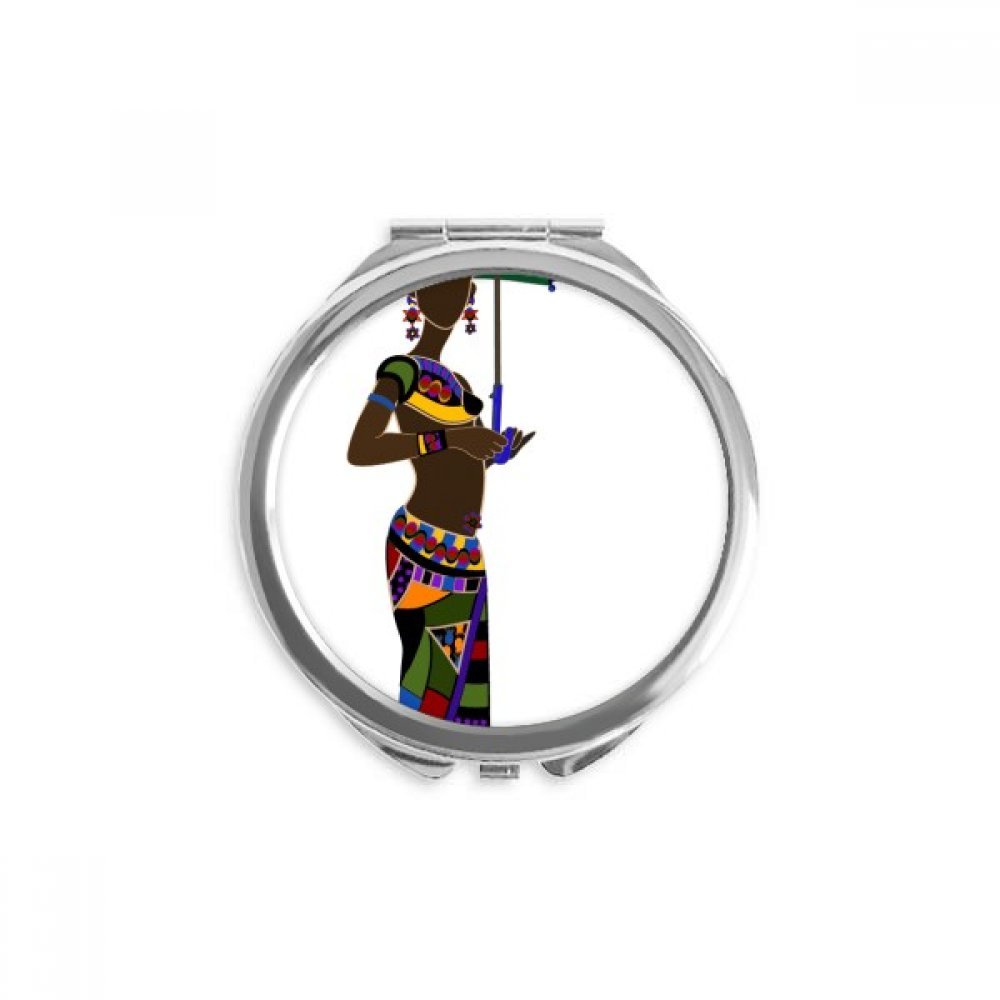 Miroir de poche africain multicolore DIYthinker une idée cadeau originale