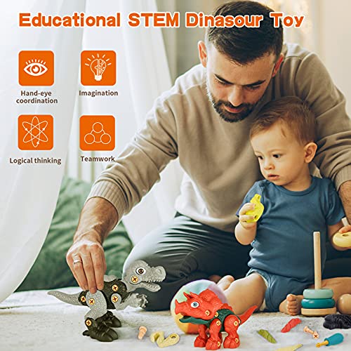 image for 2NLF Dinosaur Toys for Kids 3-5, Take Apart Dinosaur Toys, Learning Ed