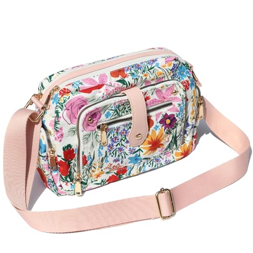 ESVAN Women Fashion Crossbody bags for Women Multi Pockets Cell Phone Camera Shoulder Handbags Travel Purse