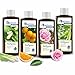 Produktbild Spitzner Saunaaufguss Set Gedankenfrei (4 x 190 ml)  Wellness Sauna, natürliches Saunaöl mit aromatischem Saunaduft Lemongras, Orange, Rose, Zitronengras-Basilikum
