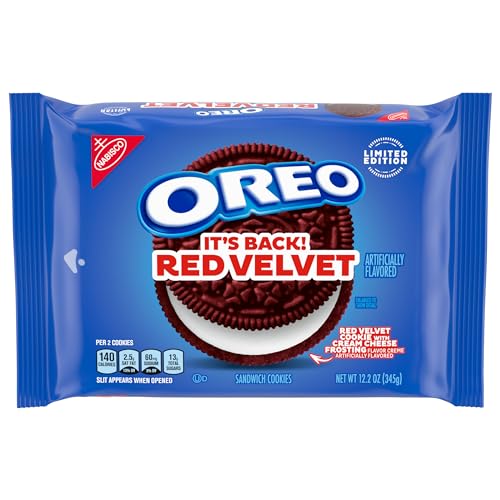 OREO Red Velvet Sandwich Cookies, Limited Edition, 12.2 oz - Thumbnail 2