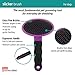 Hartz Groomer's Best Deshedding Slicker Dog Brush, Black/Violet, Dogs