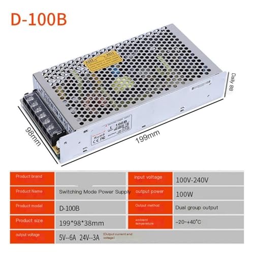 Alimentation à découpage D-100B double sortie 12V 24V ±15V DC convertisseur machine