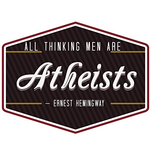 Sticker EvolveFISH All Thinking Men are Atheists vinyle résistant aux UV