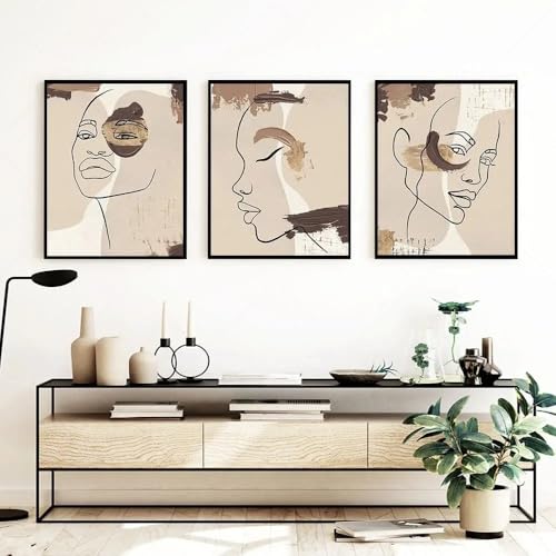 Affiches femme africaine art moderne pour salon et bureau