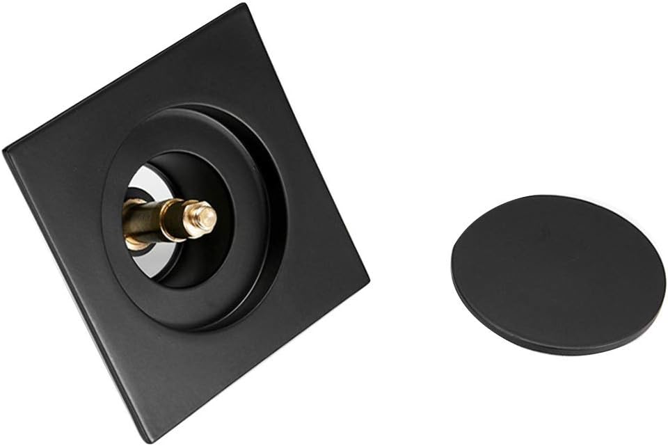 All Copper Anti Odor Rustproof Bathroom Bouncing Floor Drain Waster Stopper Bathroom Supplies Floor Drain,Svart