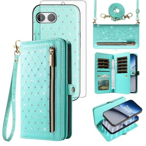 Protection OnePlus Nord 4 5G portefeuille zippé magnétique et dragonne amovible