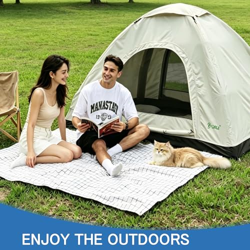 Carpa inflable plegable impermeable 2 personas para camping miniatura 6
