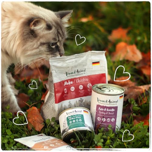 Venandi Animal – Premium Katzenfutter – Huhn, mit viel frischem Geflügel, Trockenfutter, getreidefrei 1er Pack (1 x 1,5kg)