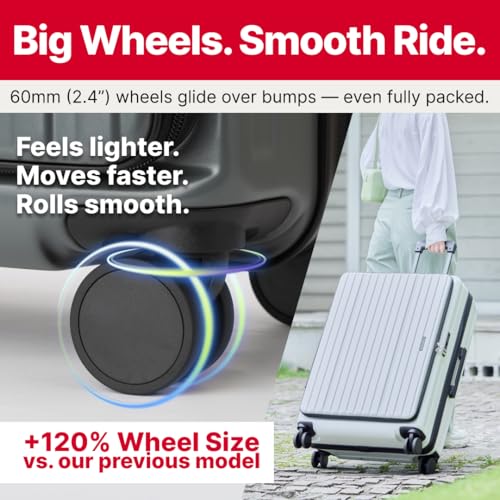 LEGEND WALKER LW 5524 Hardshell Expansion Front-openning, USB port,Cup-holder Spinner Luggage3