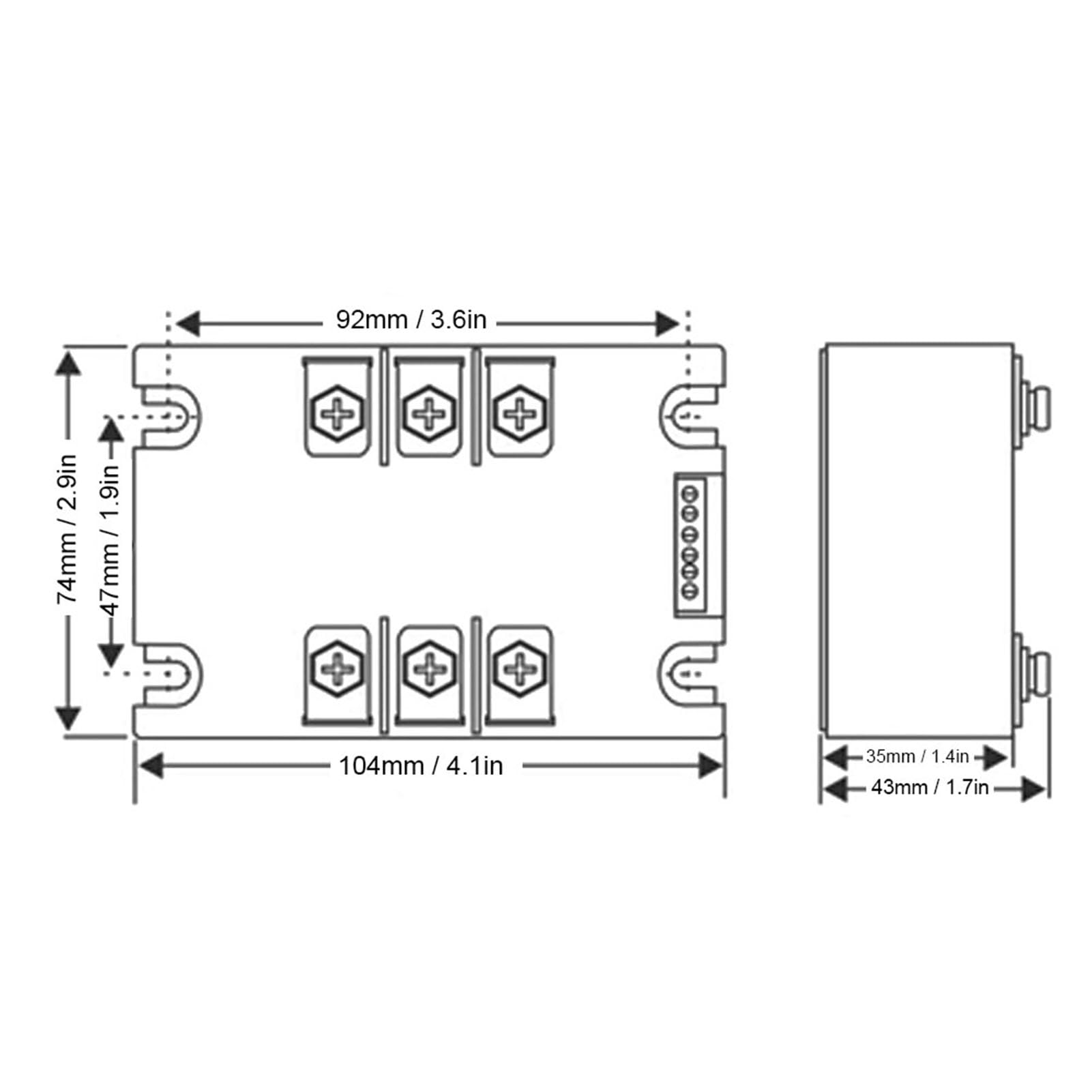 SSR-100WA-R (4KW) Tarjeta de arranque de motor Controlador de arranque suave con arranque suave sin parada suave para motor monof¨¢sico ordinario(M¨®dulo)