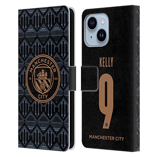 Étui Portefeuille iPhone 14 Plus Protéger Téléphone Cartes Man City