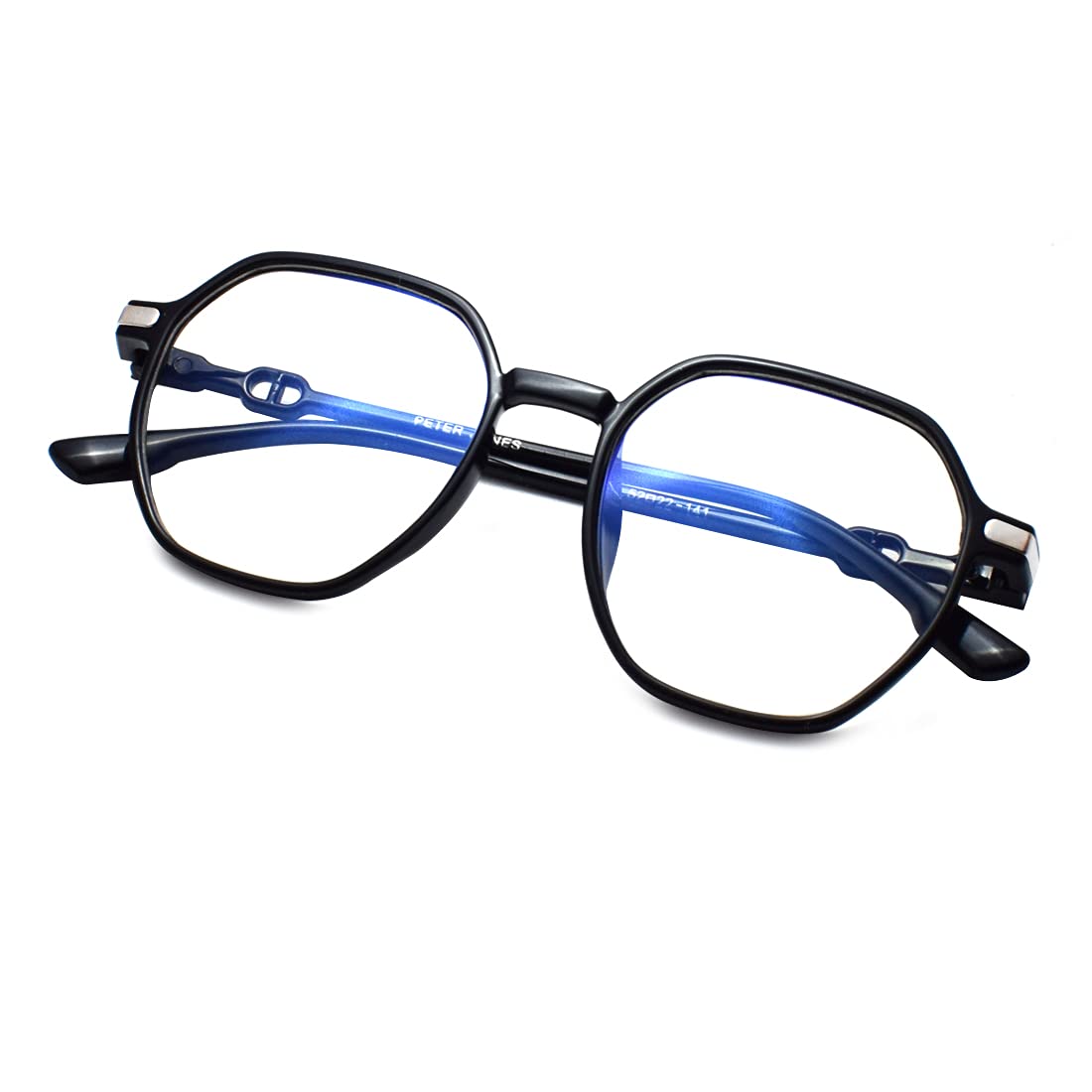 Peter Jones Square Computer Glasses for Women/Girls with Zero Power Blue Light Blocking Glare Lenses (SIZE MEDIUM) AG5197-B (B09DKL2661) Amazon Price History, Amazon Price Tracker