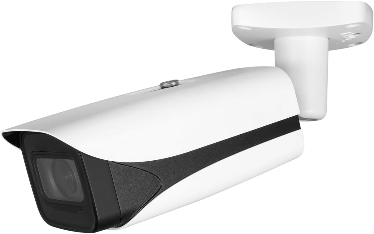 EmpireTech Smart 2MP 1/2.8" CMOS Ultra Low Light Starlight IR Bullet IP Wired Camera, Built-in MIC, Support POE and ePOE, SMART AI, 5mm–60mm Motorized Vari Lens, IPC-B52IR-Z12E S2 (White)