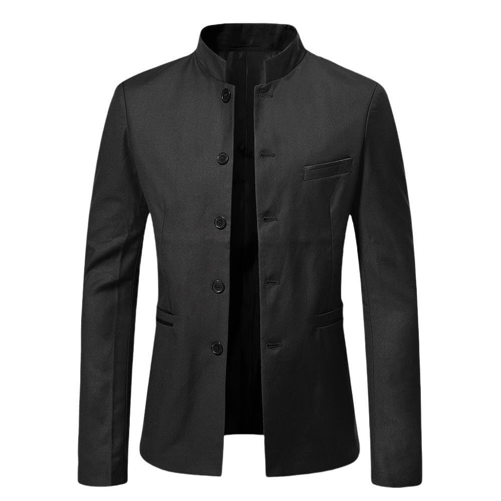 Veste de costume col montant pour soirées d'été et cocktail chic