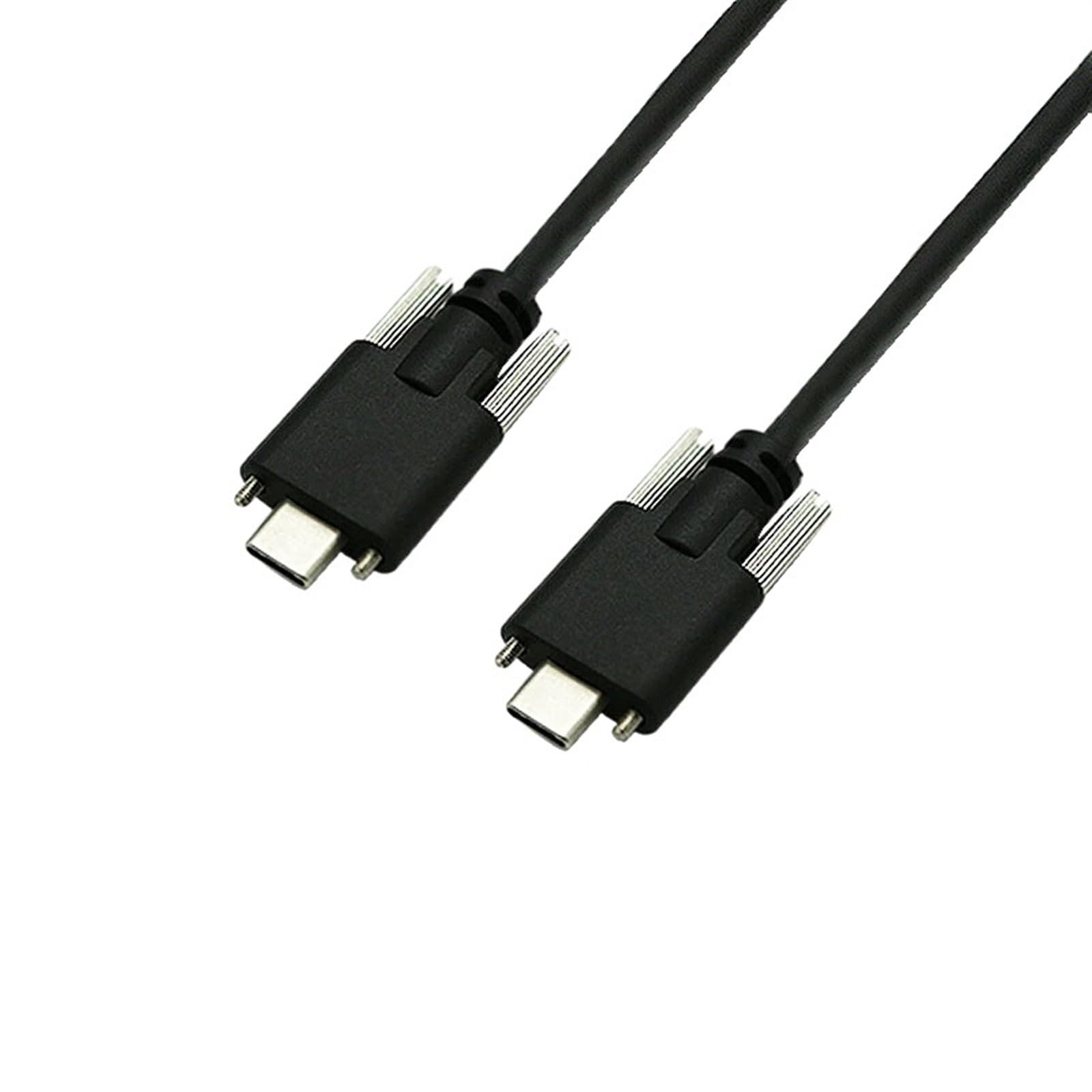 Cable extendido tipo C macho a macho USB3.1 tipo C5A con bloqueo de tornillo Cable de datos de carga de cámara industrial