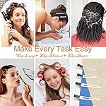 HiJeaton 60Pcs Metal Duck Billed Hair Clips for Women Styling Sectioning, Silver Hair Pins for Long Hair, Alligator Curl Loc Clips for Thick Hair Roller, Salon, Bows DIY - Image 4