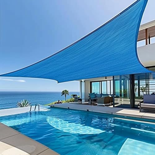 Garden Expert 16'X20' Sun Shade Sail Blue Rectangle Canopy Sail Shade For Patio Garden Outdoor Backyard thumb #4
