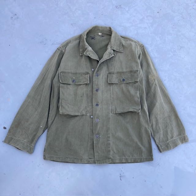 Amazon.co.jp: 40's M-43 HBTジャケット 13スター 米軍実物 US.ARMY
