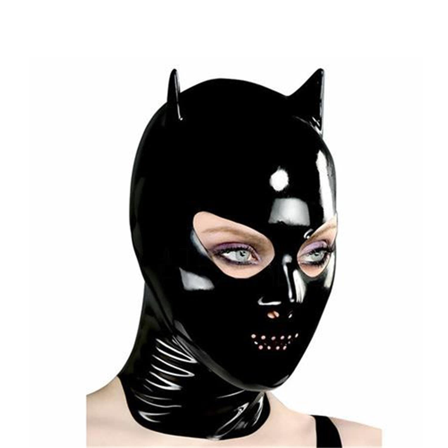Lattice Testa Coperchio, lattice Maschera per la testa Cappuccio in latex per gioco di ruolo di Party Abbigliamento da club