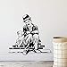 LING YUN Co,Ltd Star del Cinema Adesivo Murale Chaplin E Cane Adesivi Murali Ruoli del Film Vinile per La Casa Camera da Letto Decorazione del Soggiorno Carta da Parati 57X60Cm