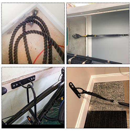 Xmsound Battle Rope Wall/Ceiling Mount Anchor Bracket Hook For Suspension Straps Gymnastic Rings, Body Weight Strength Training Systems, Yoga Swings Hammocks, Boxing Equipment (2 Sets Of Screws) (2) #TOP3