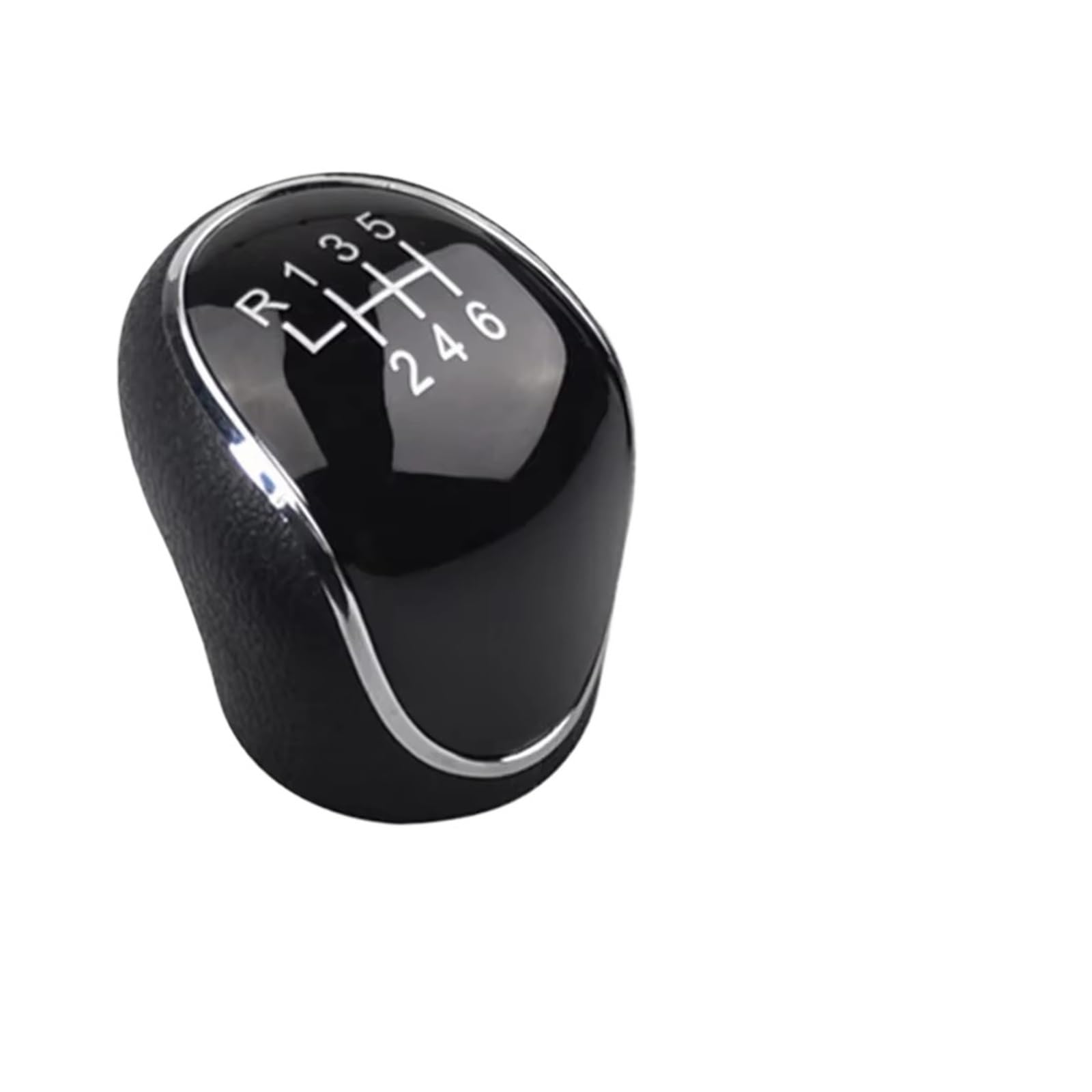 Qwqaab R123456 Black Manual Gear Knob For Hyundai For Ix35 2012-2016 9Mm 5/6 Speed Shifter Lever Manual Gear Shift Knob(R123456 Black)