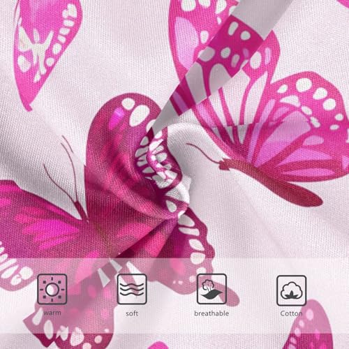 Pink Butterflies Cute Panties Girl Toddler Underwear Custom Cotton Personalized Underpants Briefs 2t3