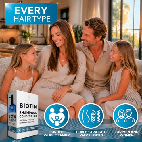 BELLISSO Biotin Shampoo and Conditioner Set - Sulfate & Paraben Free