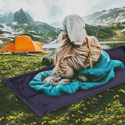 Matelas gonflable de camping épais avec oreiller intégré pour bivouac
