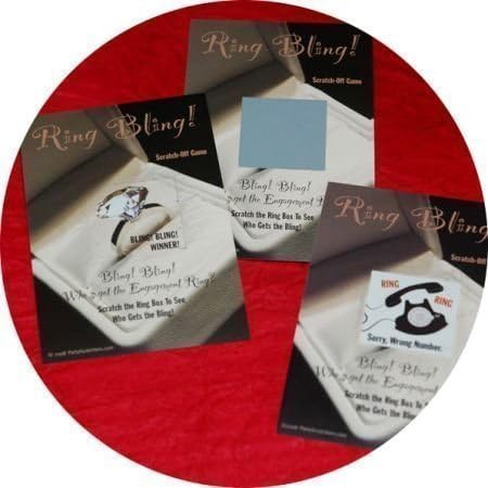 Bridal Shower Party Scratchers: Ring Bling! Scratch-off Game