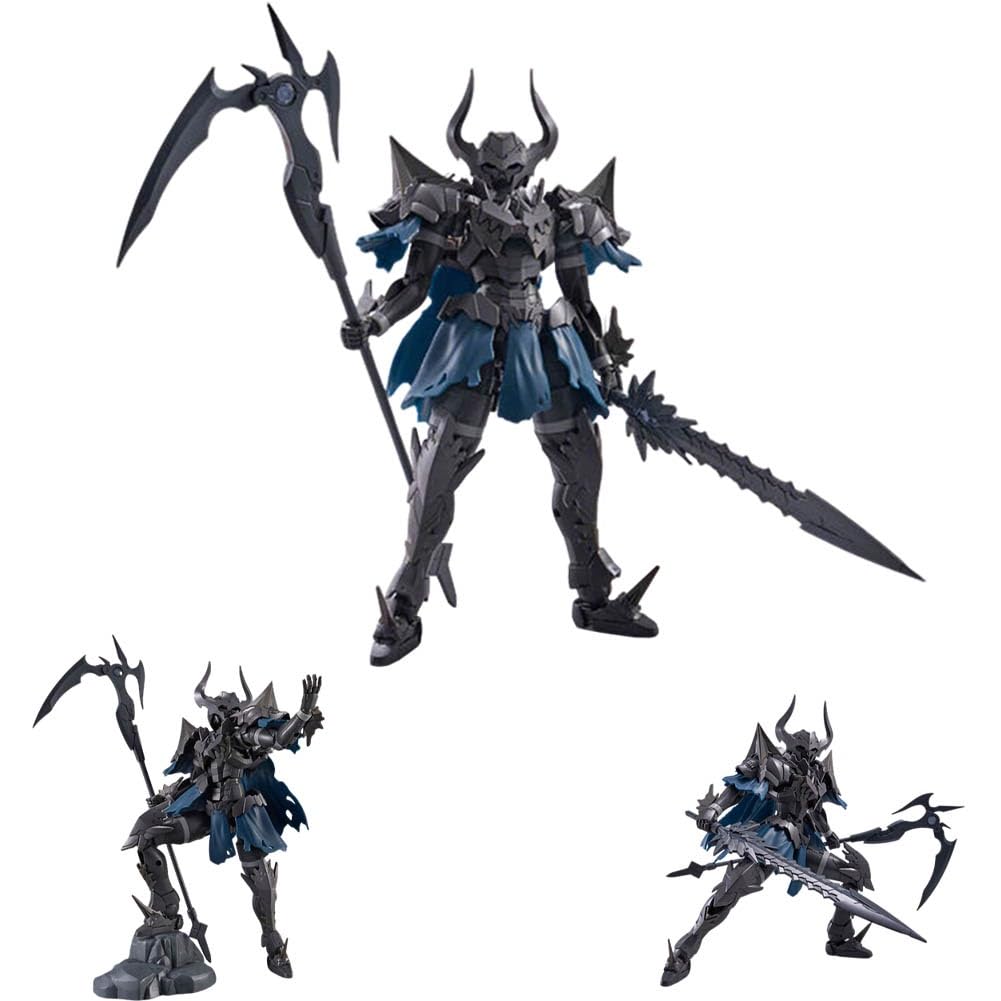 Jiumaocleu 30MF-Necrosknight Action Figures Medieval Figures Movable Joints Figurine with Accessories Parts Removable DIY Models 15CM (Non-finished Products)