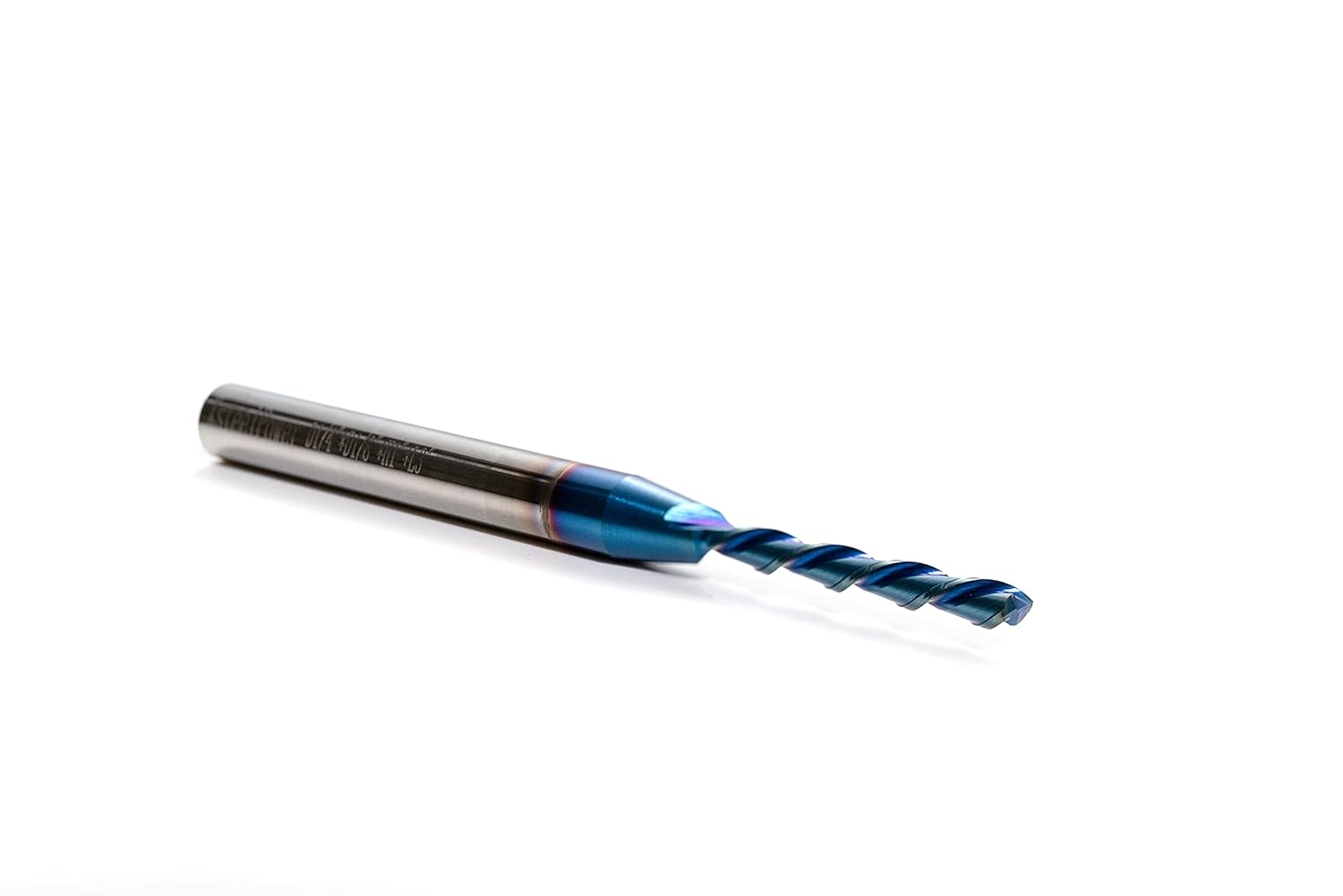 Extra 3PCS Long Spiral Router Bit Down Cut 1/8" Cutting Diameter 1/4" Shank 3" OVL with Nano Coating HRC55 Solid Carbide End Mill for Wood Cut Carving Engrave Router Bits