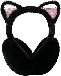 دفايه أذن شتويه شكل قطه بأذنين بها جليتر من Ayda store للأطفال والمراهقين مريحه وعصريه بأشكال رقيقه ومميزه ذات الأذن الأرنب الكرتونيه مع تصميم وساده هوائيه