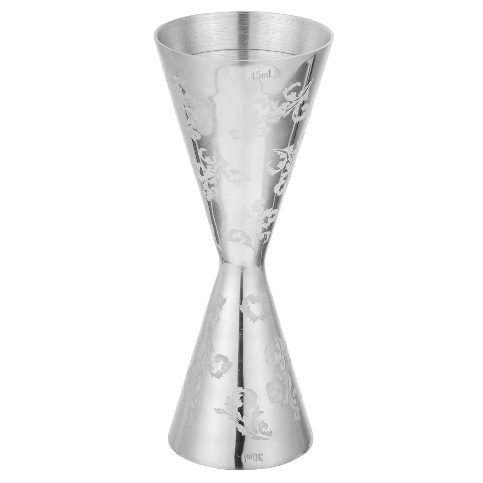 Garneck Cocktail Jiggers Scale 30/45ml Measuring Device Stainless Steel Bar Accessory Sturdy Reusable