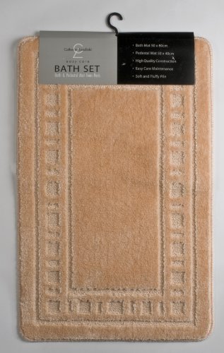 Catherine Lansfield Armoni Bath Set Biscuit