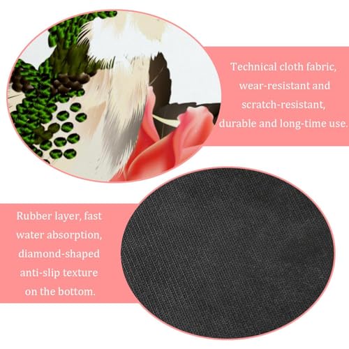 Tapis de bain antidérapant et absorbant à séchage rapide