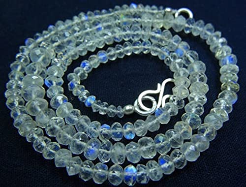 Perles de lune arc-en-ciel facettées 3-5mm en fil de 43cm pour création