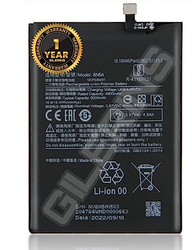 Image of Original BN5A Battery for Redmi Note 10 5G (Poco M3 Pro 5G) Battery with 1 Year Warranty.