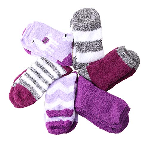 Image of Fuzzy Socks for Women Fluffy Cozy Slipper Socks Fall Halloween Socks Gifts | Soft Thick Plush Warm Socks, Christmas Winter Gifts for Ladies,Comfortable Indoor Home Socks, Sleep Slipper Socks