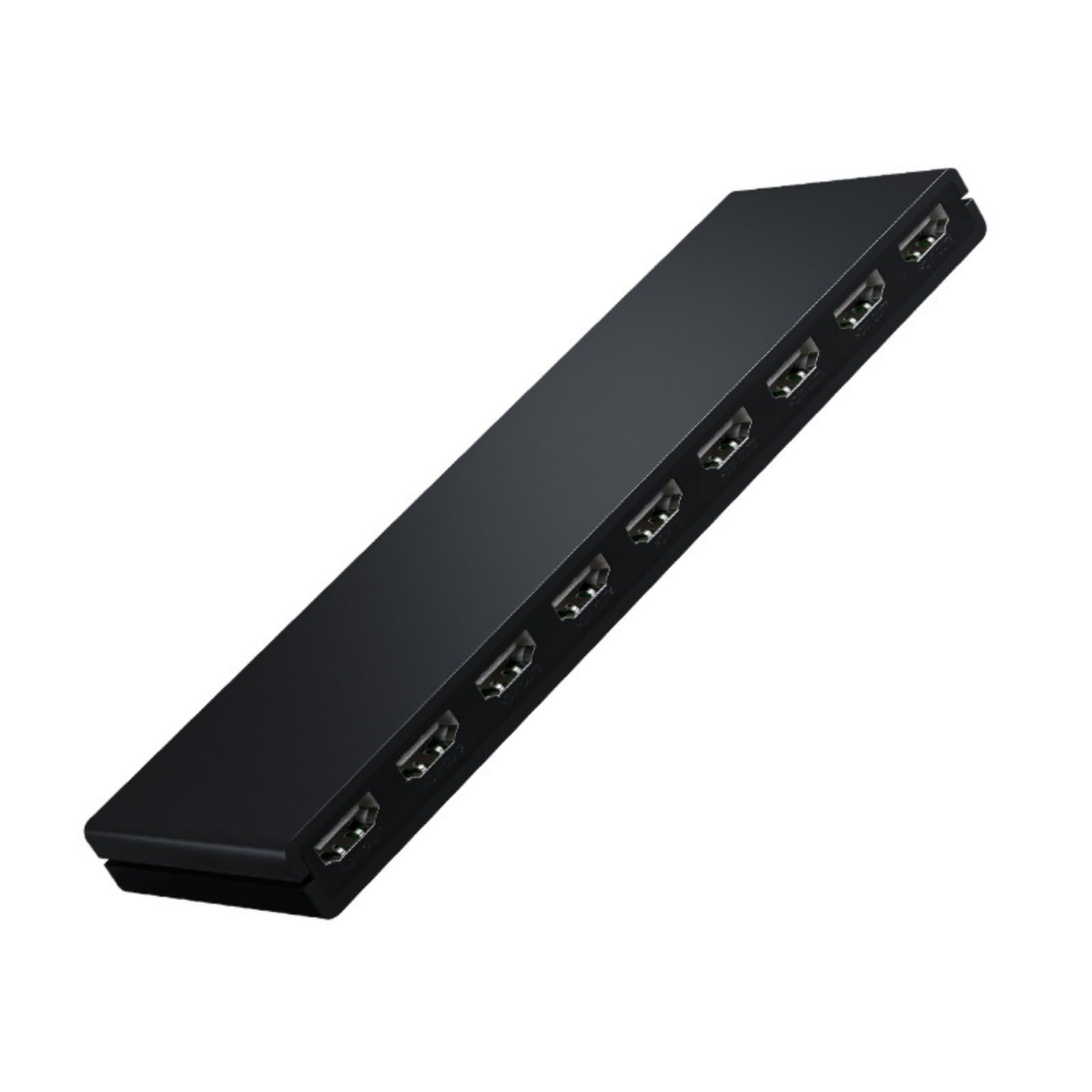 Convertitore distributore Video 1x8 Compatibile con HDMI 1 in 8 out 4K 30Hz Splitter a Porte for PC, Laptop, Dvd, proiettore, TV con Ampia compatibilità, Facile da configurare