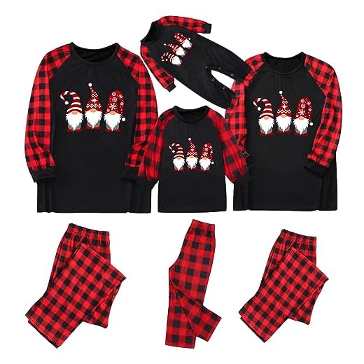Sunnyuk Pijamas Navidad Familia 2023 Pijamas Familiares Pijamas Mujer Invierno Pijamas Hombre Invierno Pijama Navideño Familiar Navidad Pijamas para Padres Niños Bebe Invierno Navidad S-XXL