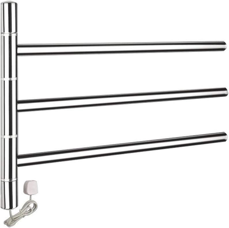 Electric Towel Rack 47w 450 560 120 Wall-Mounted Rotating Stainless Steel Drying Rack Small Household Moisture-Proof Rack